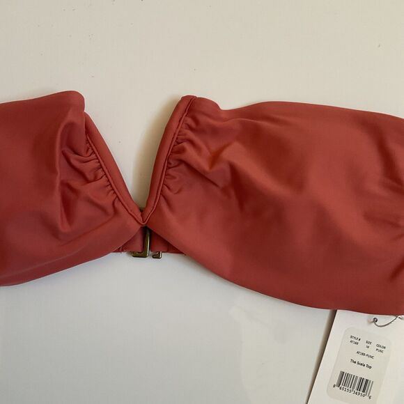 Andie Swim The Scala Bikini Top Punch Pink, Size M NWT - Picture 3 of 6